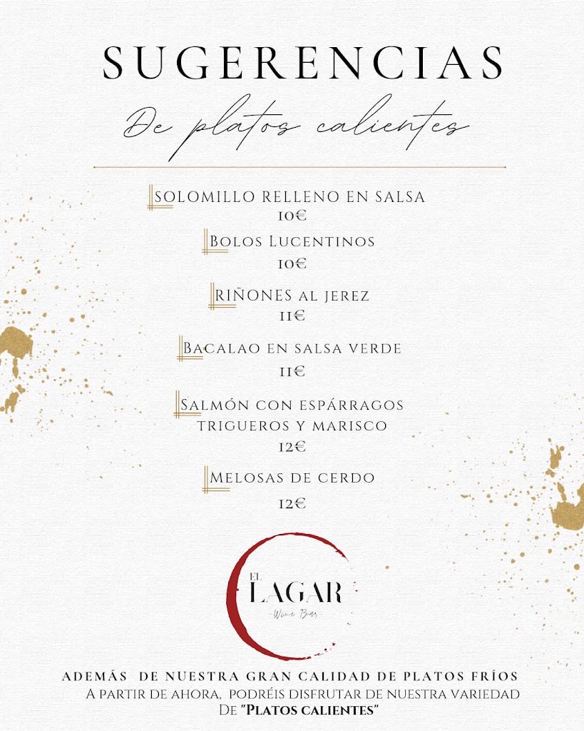 El Lagar -Wine Bar- — Carta