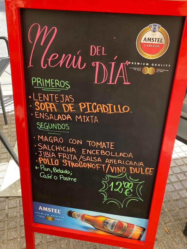 Cafe Bar La Variante, Letty & Cantos — Carta