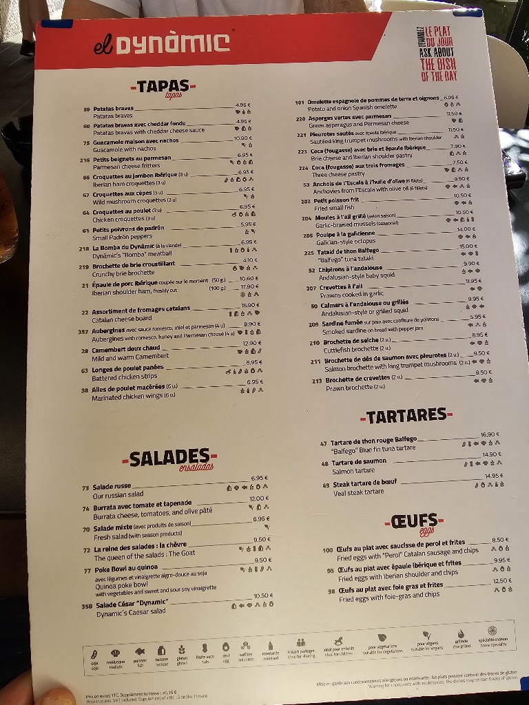 El Dynamic — Carta