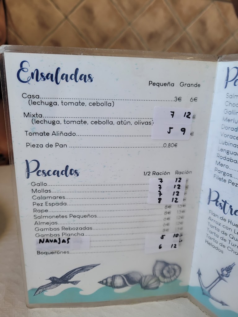 Nuevo Hermanos Tomilleros — Carta