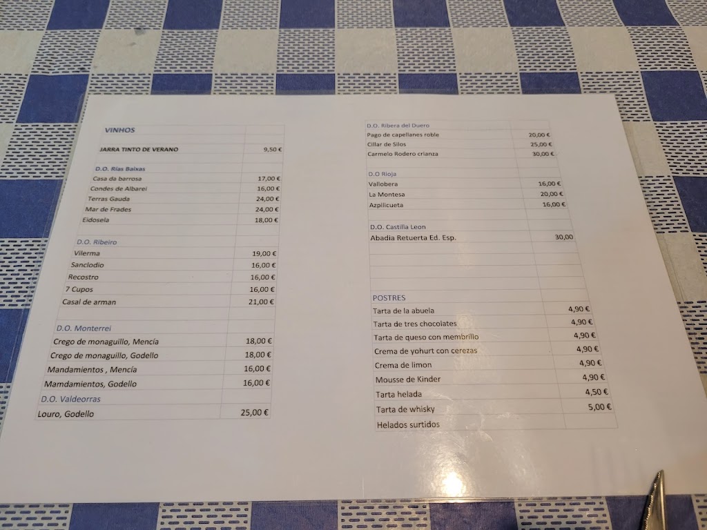 A Tasquina — Carta