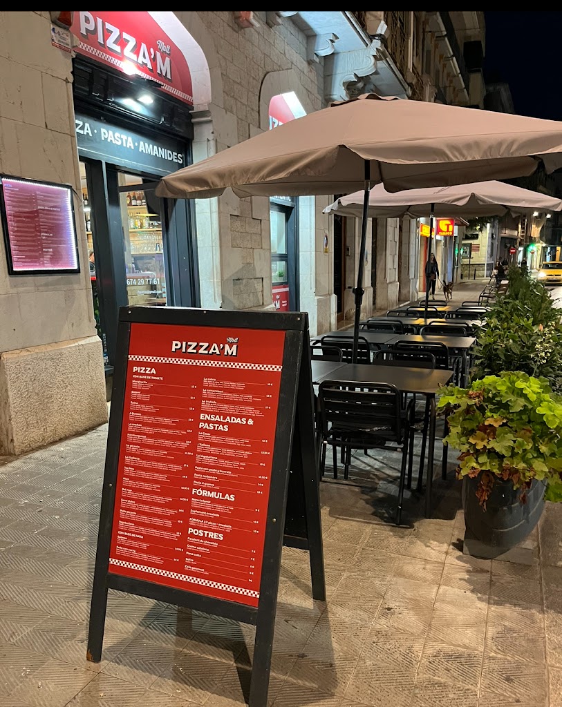 PIZZA'M MOLT — Carta