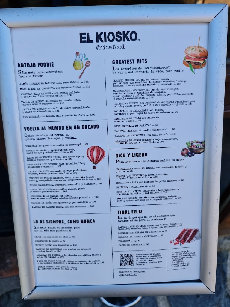EL KIOSKO | Heron City — Carta