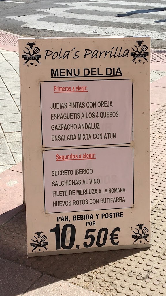 Cafeteria Pola's Parrilla — Carta