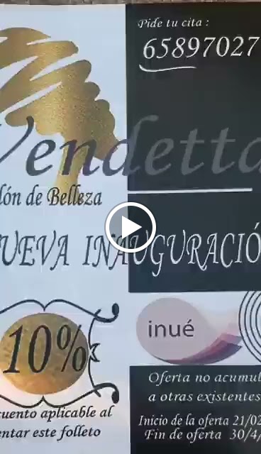 Vendetta salon de belleza ,curly — Carta