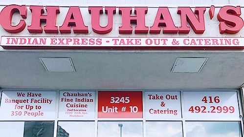 Chauhan's Indian Express Take out & Catering in Scarborough