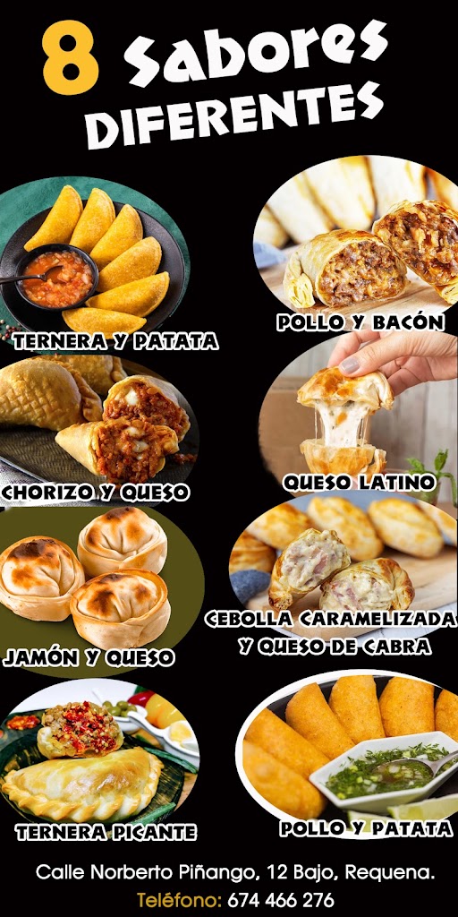 Empanadas La Bacana — Carta