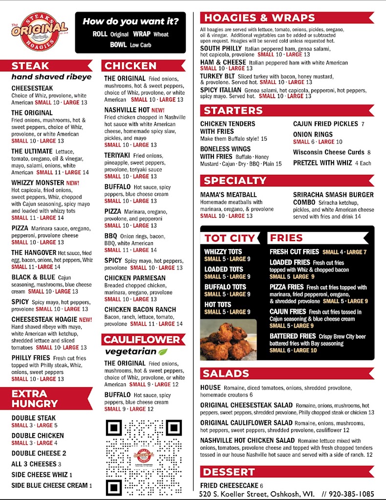  The Original Steaks and Hoagies - Oshkosh