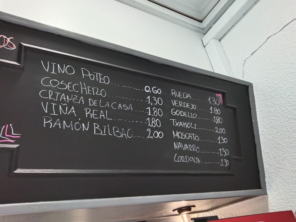 Bar Ganeko — Carta