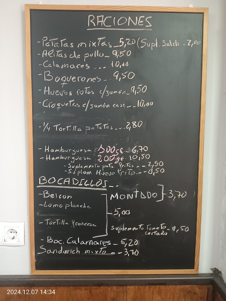Can Tony + Q Tapas — Carta