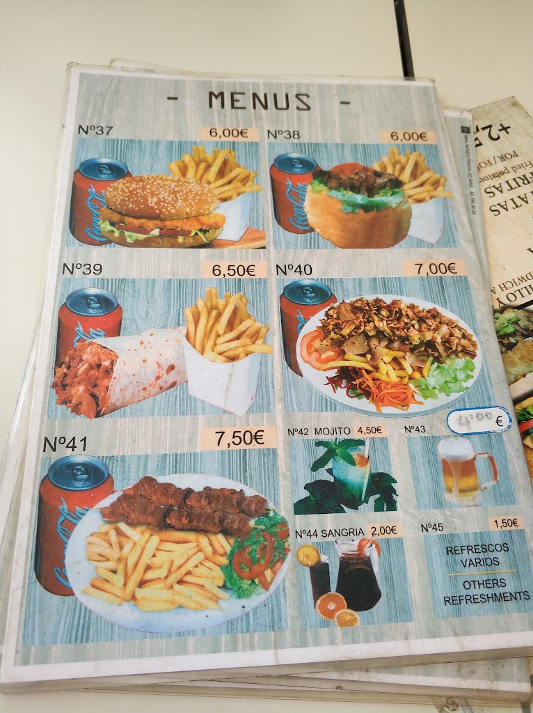 Estrella De Mar Doner Kebap — Carta
