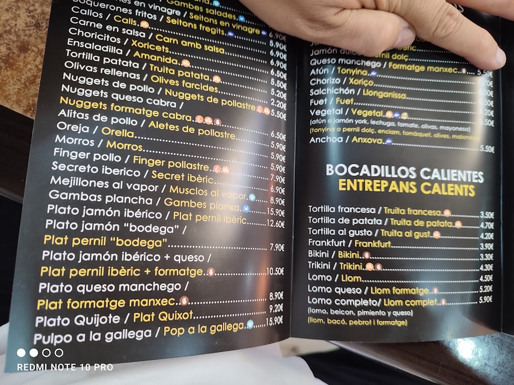 El Quijote — Carta
