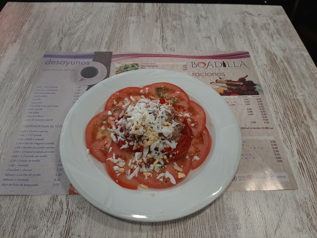 Bar y cafeteria Boadilla — Carta