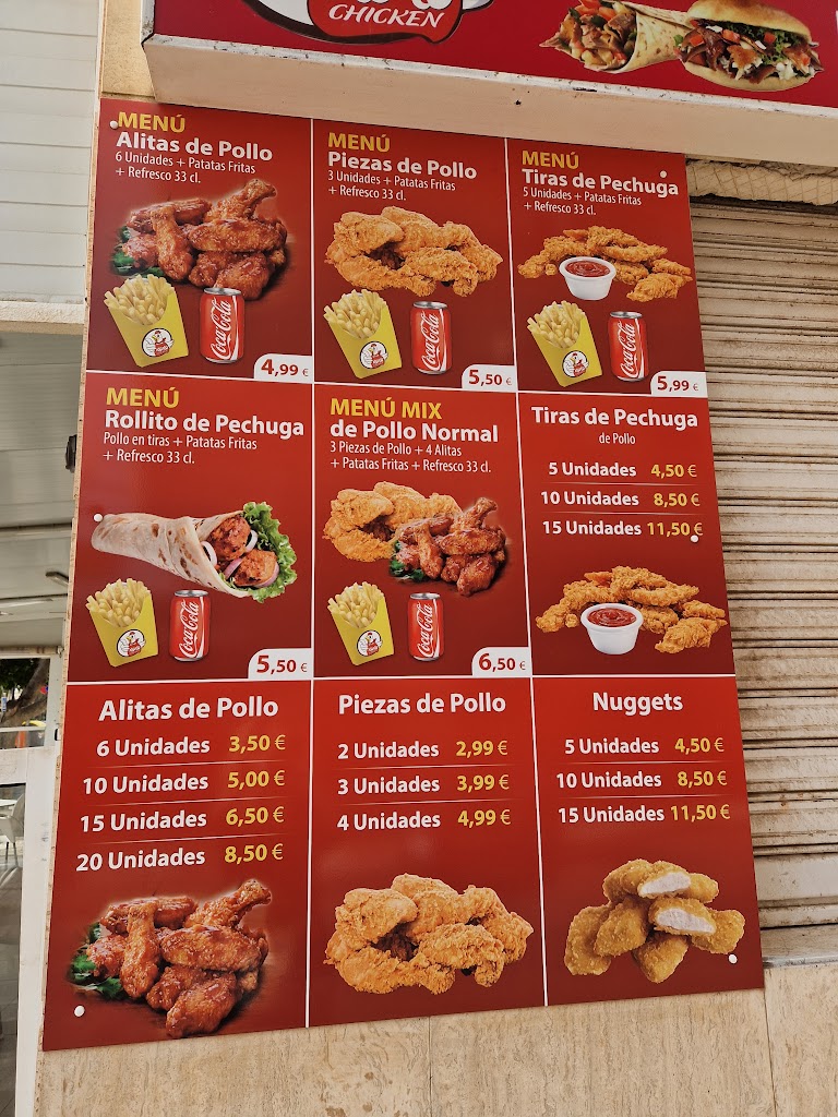 Restaurante Koko Chicken Doner Kebab — Carta