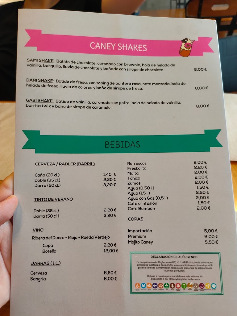 El Caney l Restaurante Tres Cantos — Carta