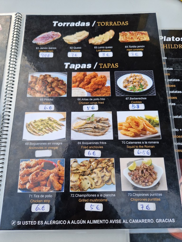 Cafeteria-Restaurant Donau — Carta