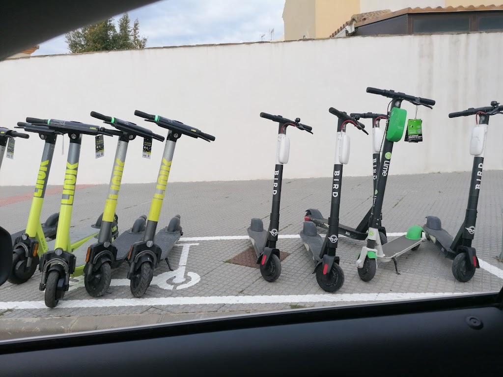Parking patinetes electricos de alquiler