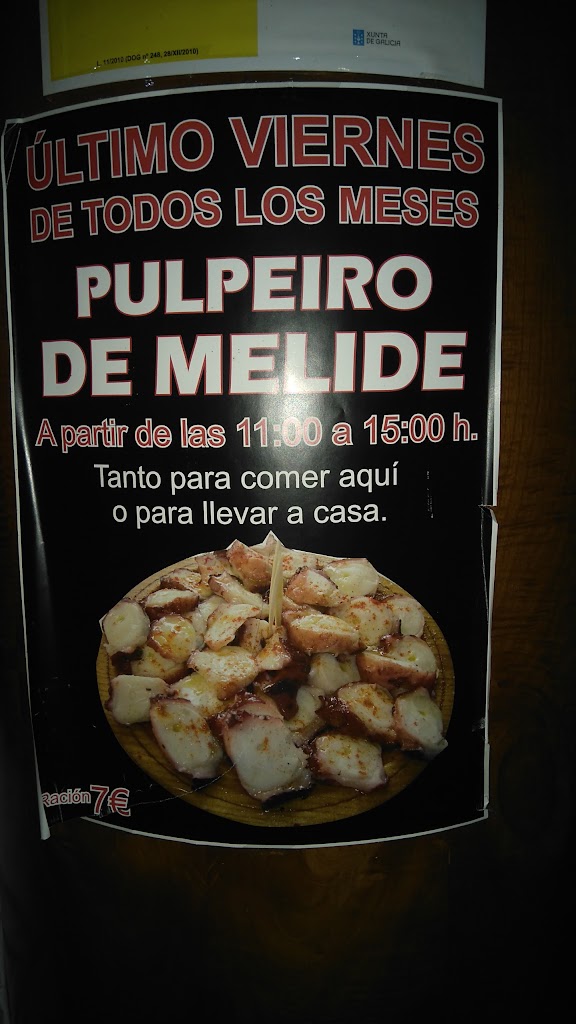 Bar O' Porras — Carta