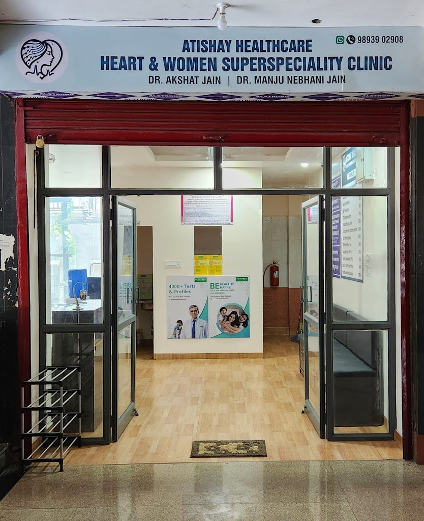 Dr. Atishay Healthcare Heart And Women Superspeciality Clinic Dr Akshat Jain Dr Manju Nebhani Cardiologist Gynecologist