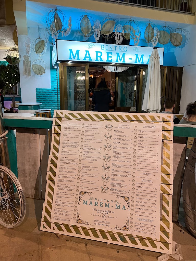 Bistro Marem-ma — Carta