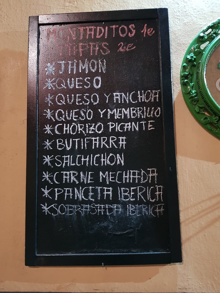 Taberna & Bar La Vicaria — Carta
