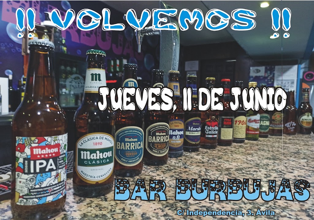Bar Burbujas — Carta