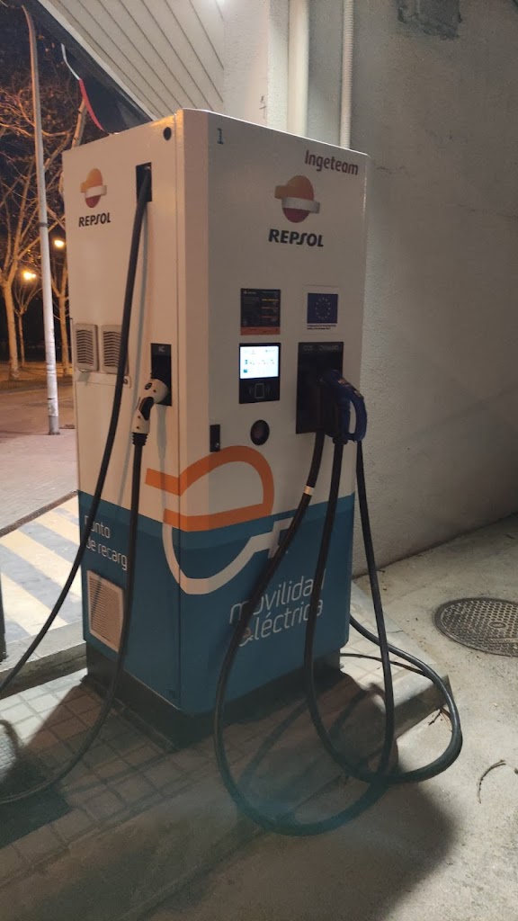 Punto de recarga electrica Repsol