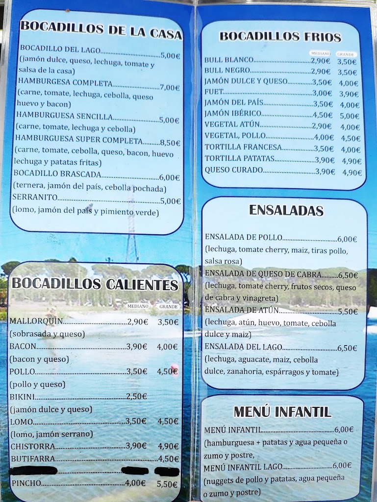 El rincon del lago — Carta