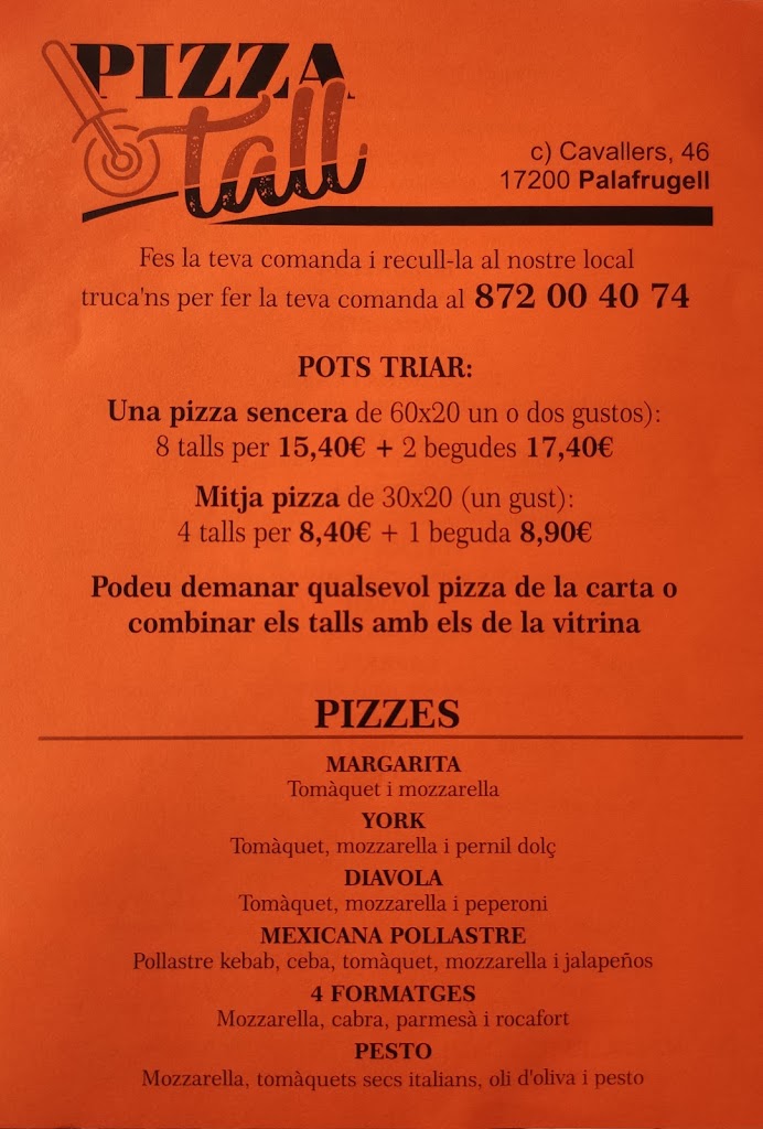Pizza Tall — Del propietario