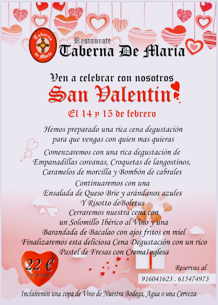 Taberna de Maria — Carta