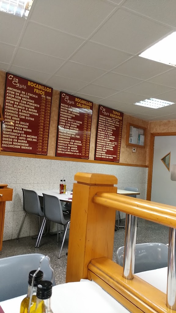 Restaurante Can Cuyas — Carta