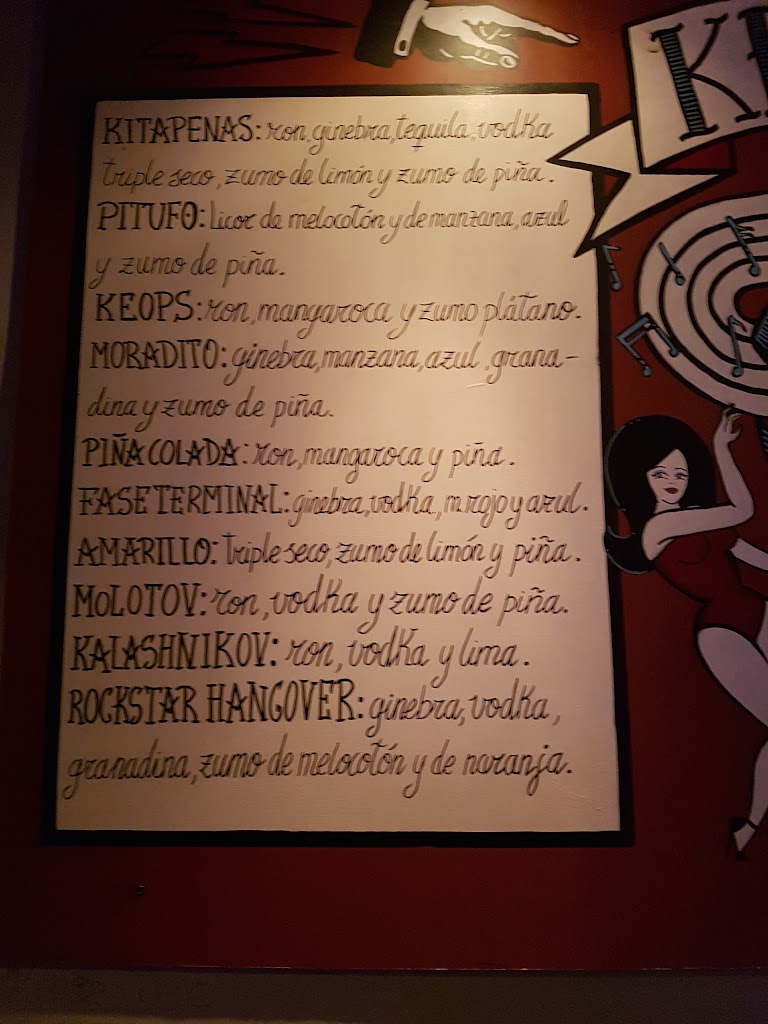 Bar Keops — Carta