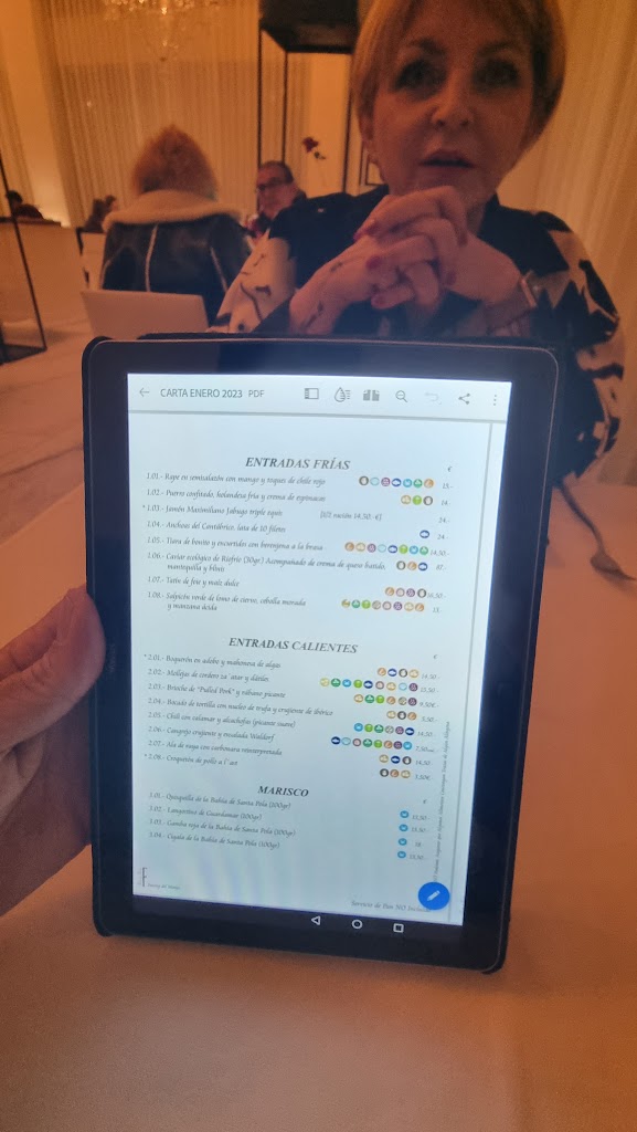 Restaurante Frisone — Carta