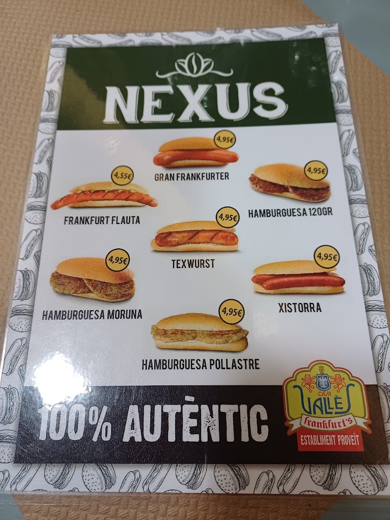 Bar Nexus d'Igualada — Carta