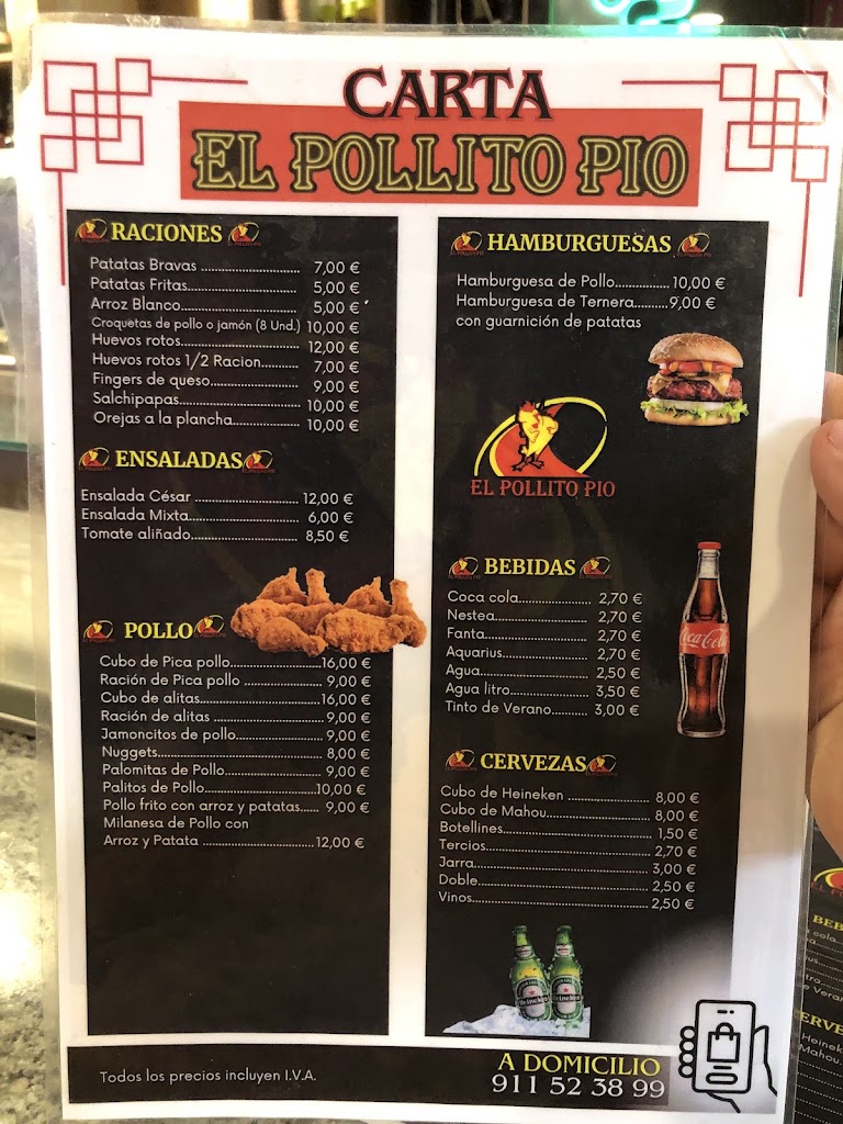 El Pollito Pio — Carta