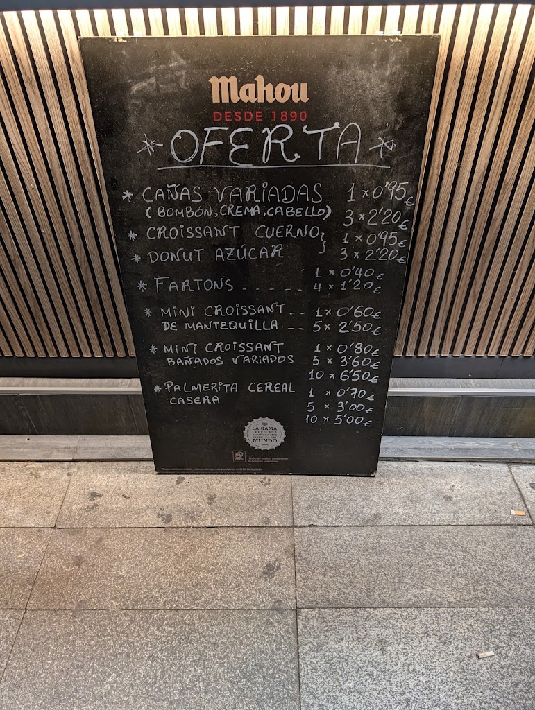 Cafeteria panaderia 80's Coffee — Carta
