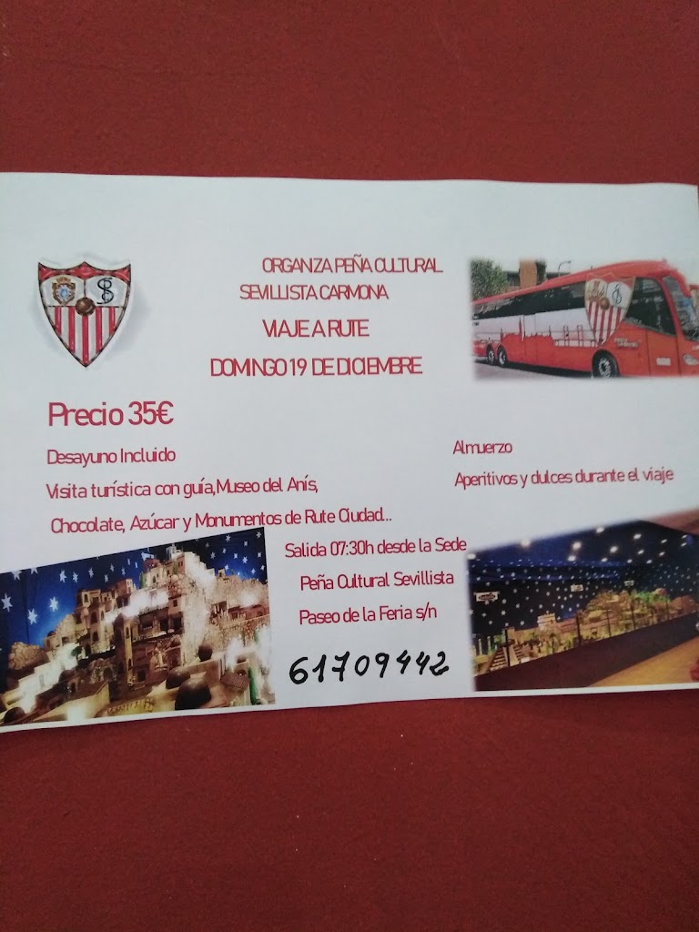 Bar PENA SEVILLISTA — Carta