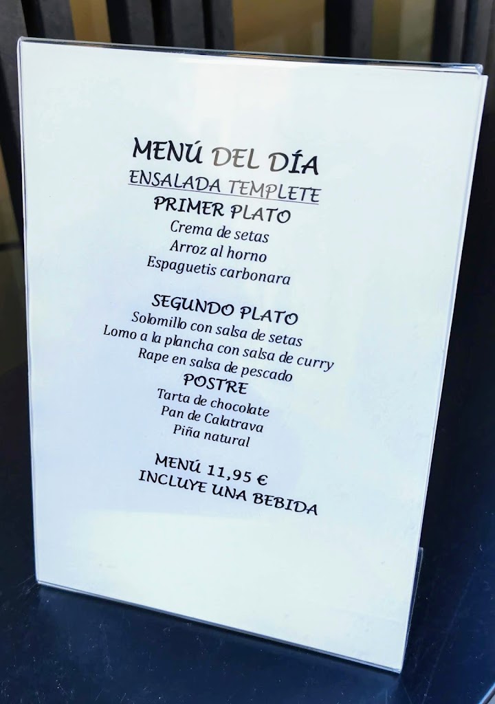 El Templete Alcoi - Restaurante — Carta