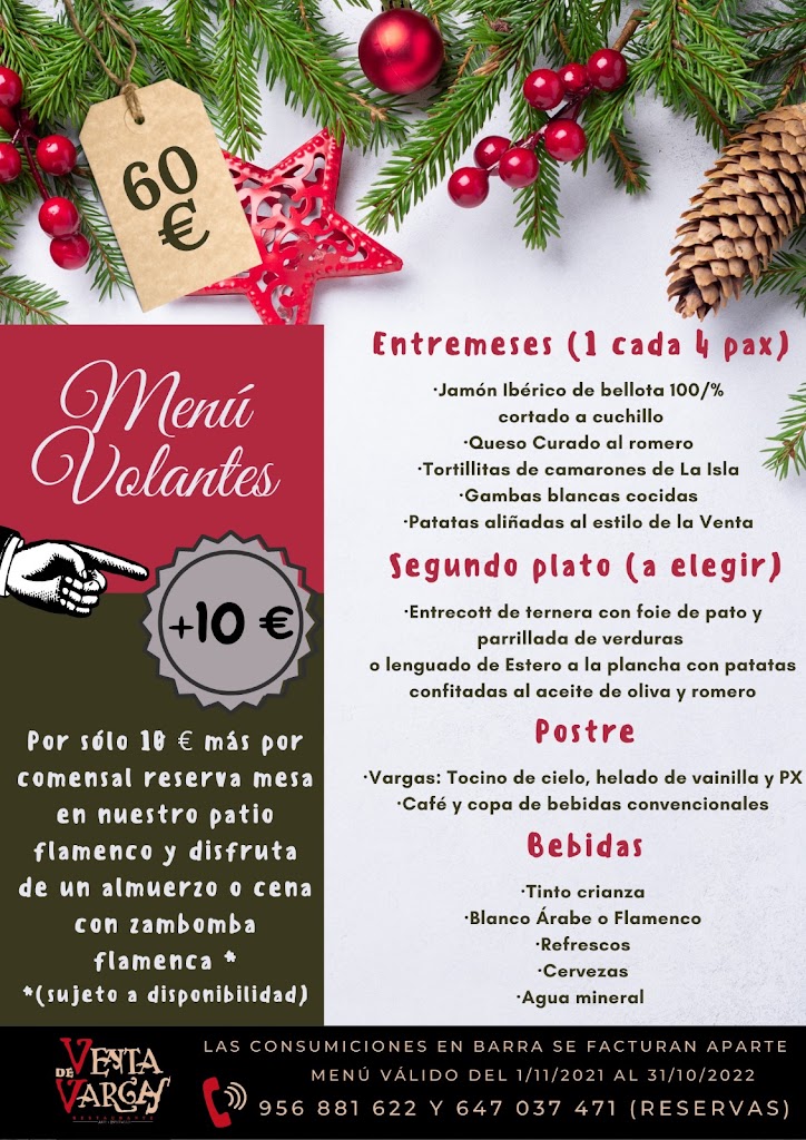 Restaurante Venta de Vargas — Carta
