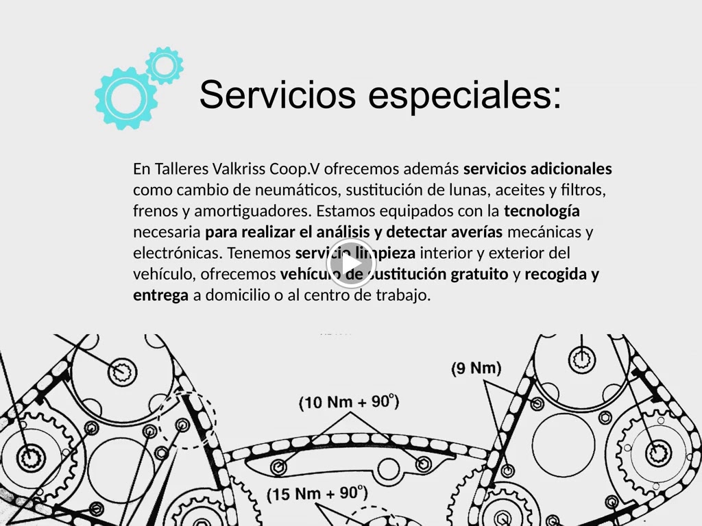 Talleres Valkriss Coop. V — Del propietario