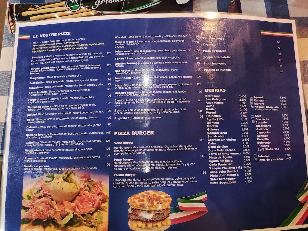 CASA AZZURRI SAN JAVIER — Carta