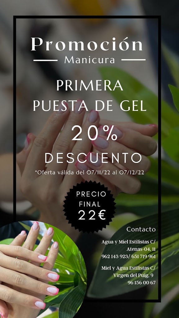 Miel y Agua Estilistas — Carta