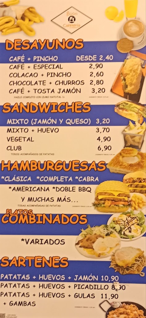Cafe Monterrey — Carta