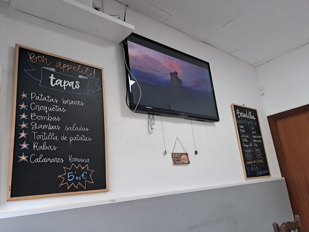 Bar cafeteria Lixi — Carta