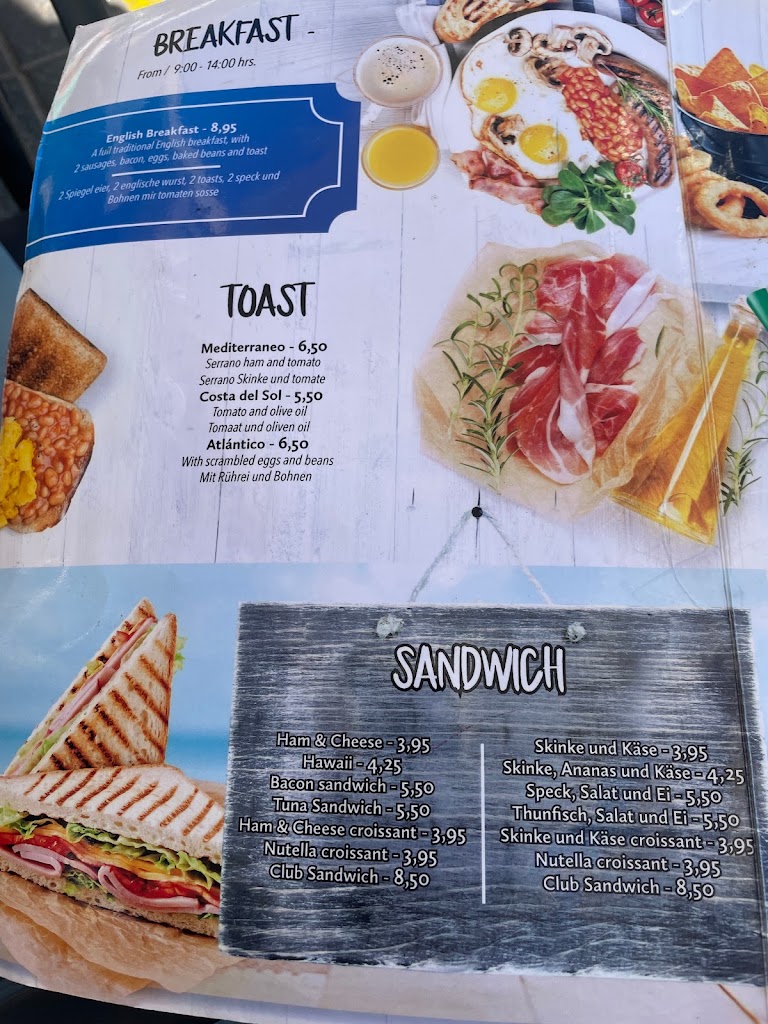 Blue Ocean Cafe — Carta