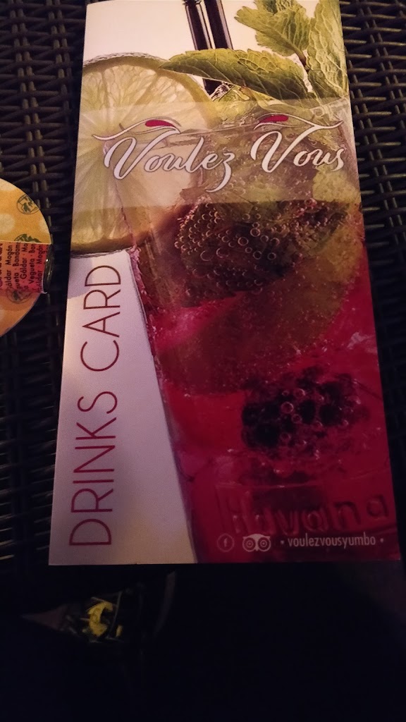 Bar Voulez Vous — Carta