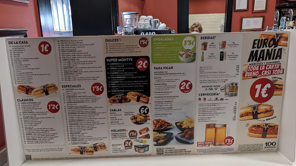 100 Montaditos Castellon Rey Don Jaime — Carta