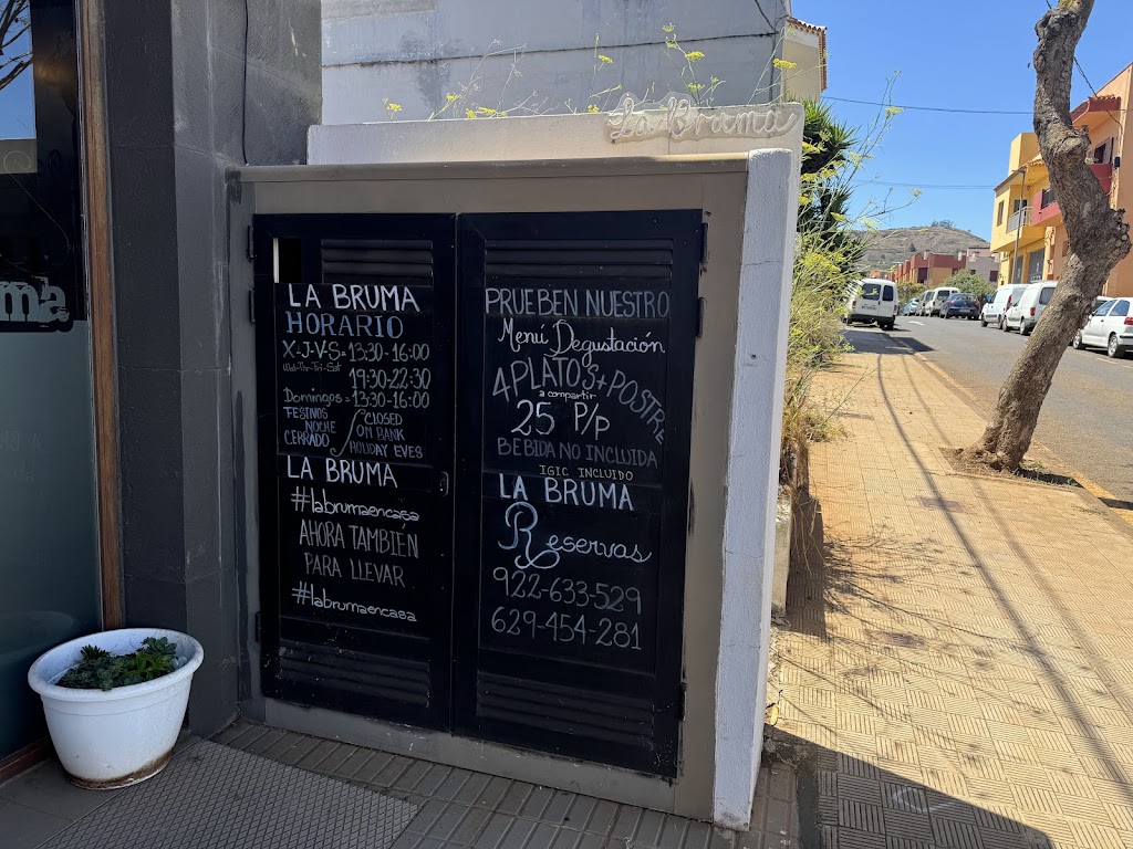 La Bruma Restaurante — Carta