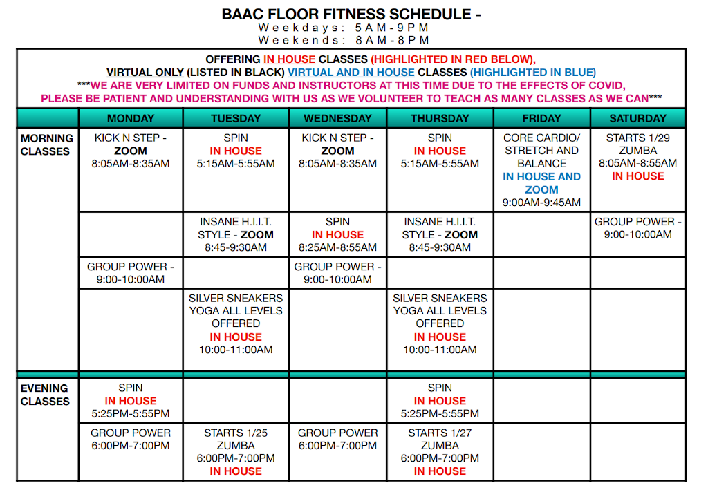  Bay Area Athletic Club