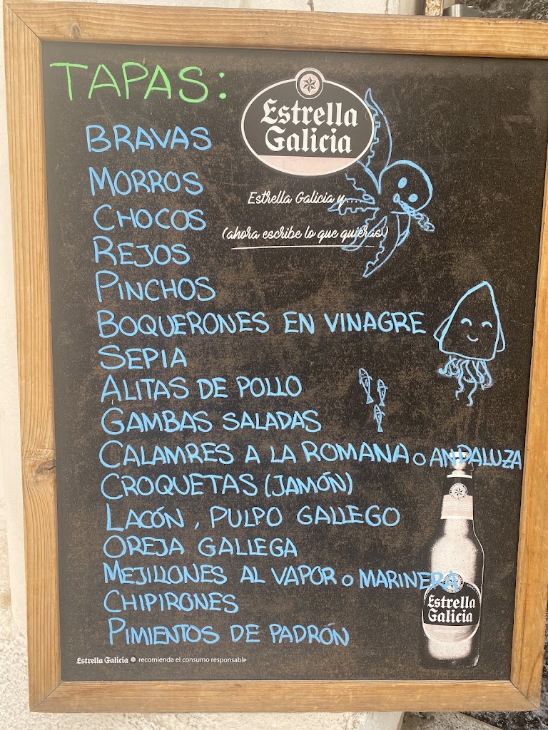 Restaurante A Muralla de Lugo — Carta